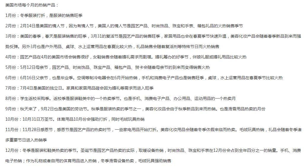 美國(guó)亞馬遜熱賣產(chǎn)品